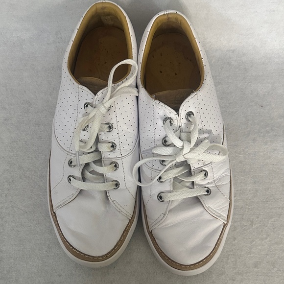 Sperry White Leather Boat Shoes - Picture 6 of 8